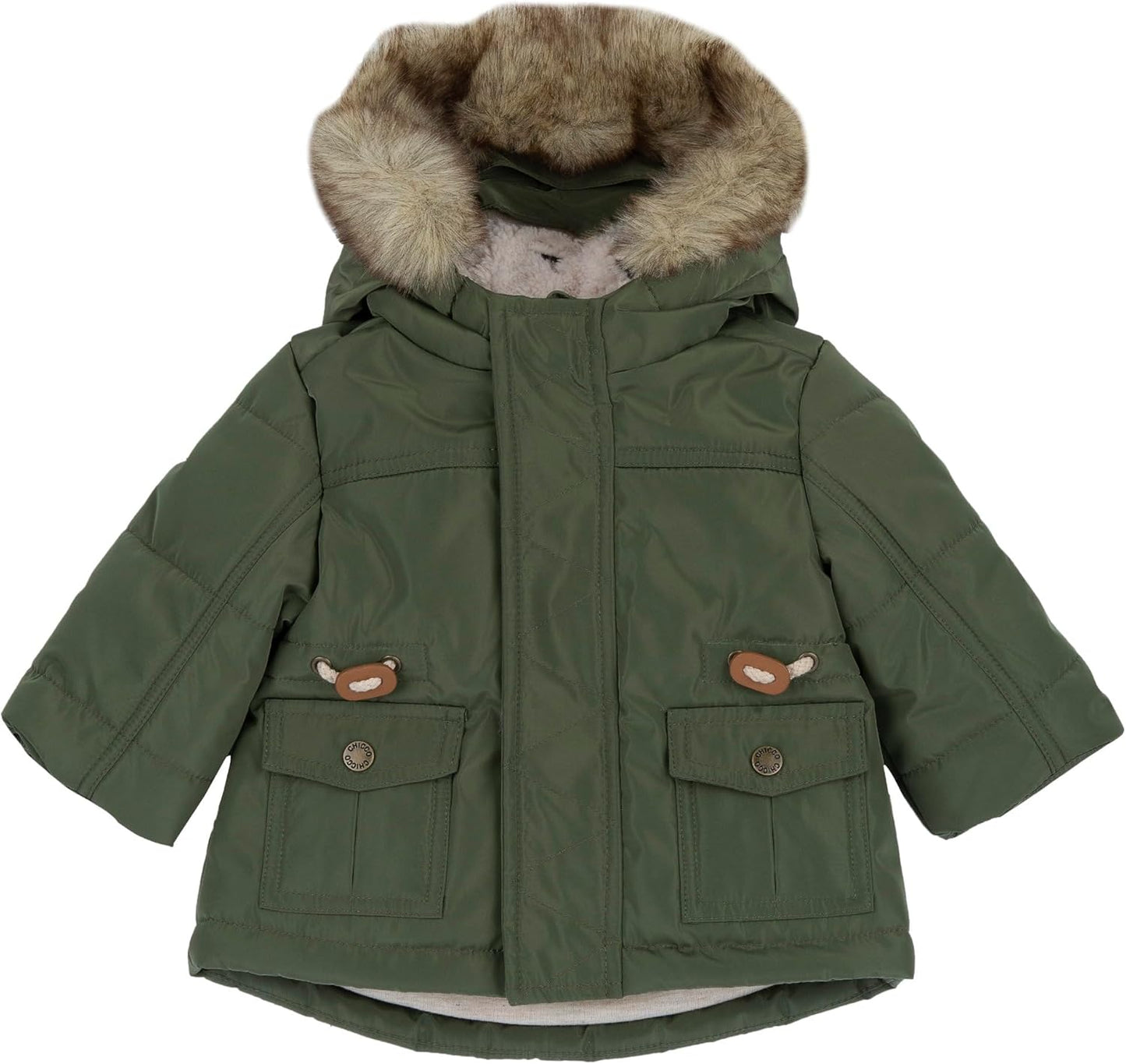 Chicco, Babyjacke Mit Kapuze Und Praktischem Reißverschluss, Maschinenwaschbar, Babykleidung Für 0-24 Monate, Designed in Italy