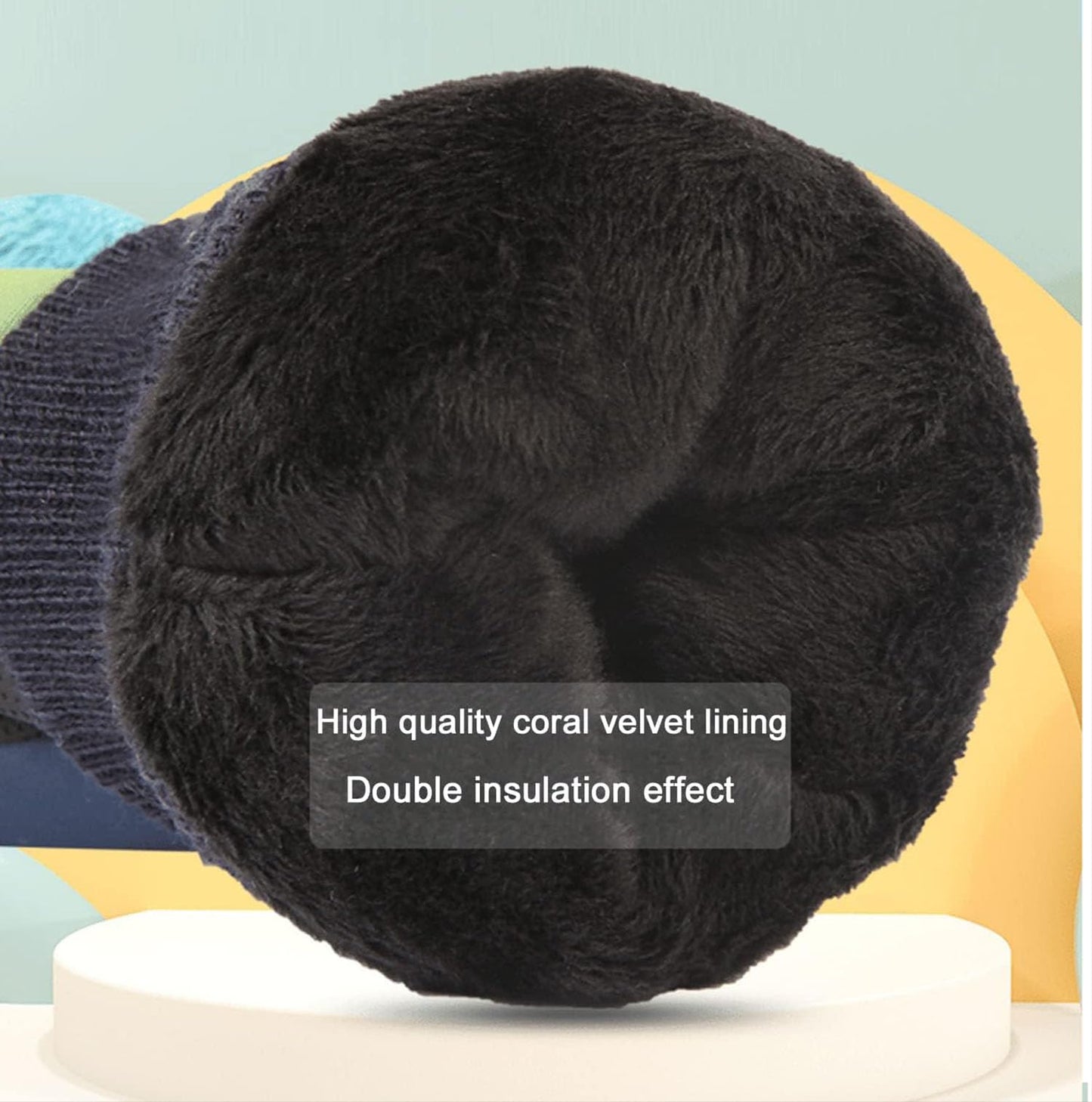 HNGEMSY Children's Winter Snow Gloves Ski Gloves for 2-13 Years Girls Boys PU Palm Waterproof Windproof Warm Fleece Winter Gloves