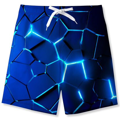 Fanient Badehose für Jungen lustige 3D Gedruckt Grafik Schnelltrocknend Beachwear Sport Laufen Badebekleidung Boardshorts