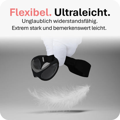 Mausito BABY Sonnenbrille 0-18 Monate Mädchen I VERGLEICHSSIEGER Sonnenbrille Baby 100% UV-Schutz I BIEGSAM & verstellbares Band I Schadstofffrei I Europäisches Design für Kinder gemacht