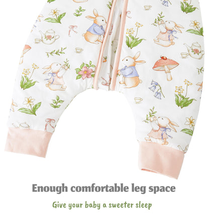 Chilsuessy Baby Sleeping Bag with Legs, 2.5 Tog All-Season Sleeping Bag (CPC Certification) for Infants, Children, Dinosaur Park, 80 cm, Baby Height 90–100 cm