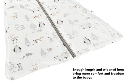 Chilsuessy Summer Baby Sleeping Bag, Small Children’s Sleeveless Pyjamas for Summer and Spring, 100 % Cotton
