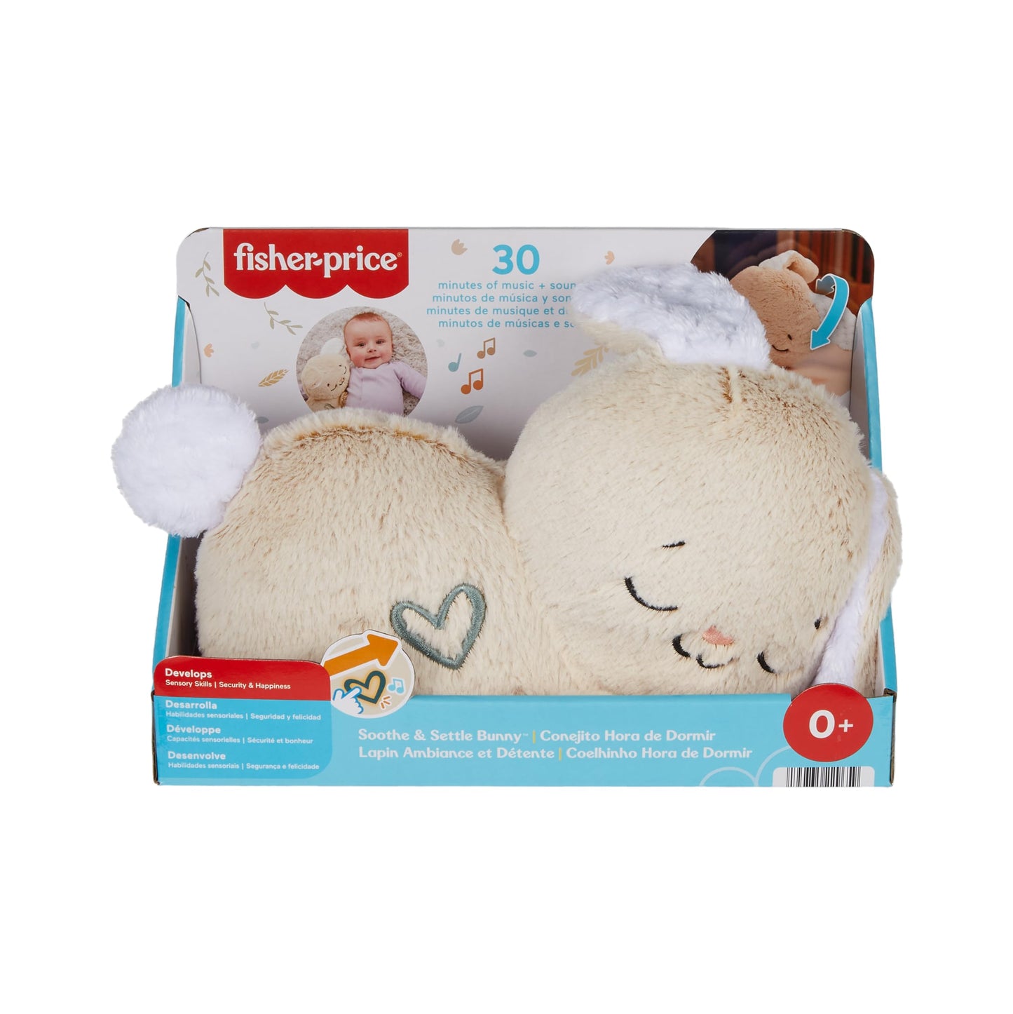 Fisher-Price HBP87 Slumber Koala with Soft Music, Light and Rhythmic Breathing Movements, Koala Cuddly Baby Toy, Night Light with Music for Babies, Baby Equipment for Newborns 0+