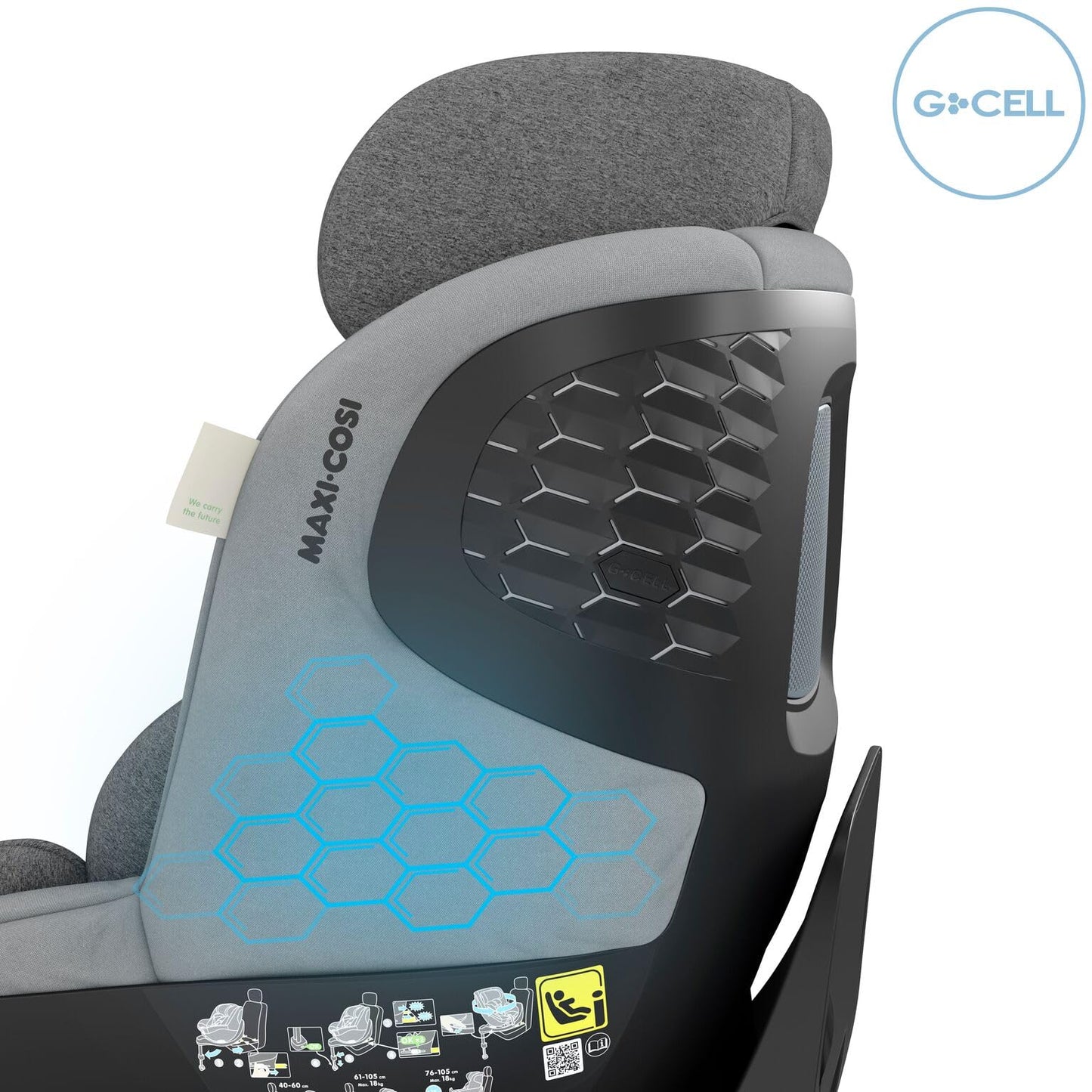 Maxi-Cosi Mica Pro Eco i-Size, 360°-Kindersitz mit ISOFIX, 0-4 Jahren, 40-105 cm, ClimaFlow, G-CELL-Seitenaufprallschutz, drehbarer Kindersitz, Neugeborene & Kleinkindsitz, Authentic Graphite - Meloni2