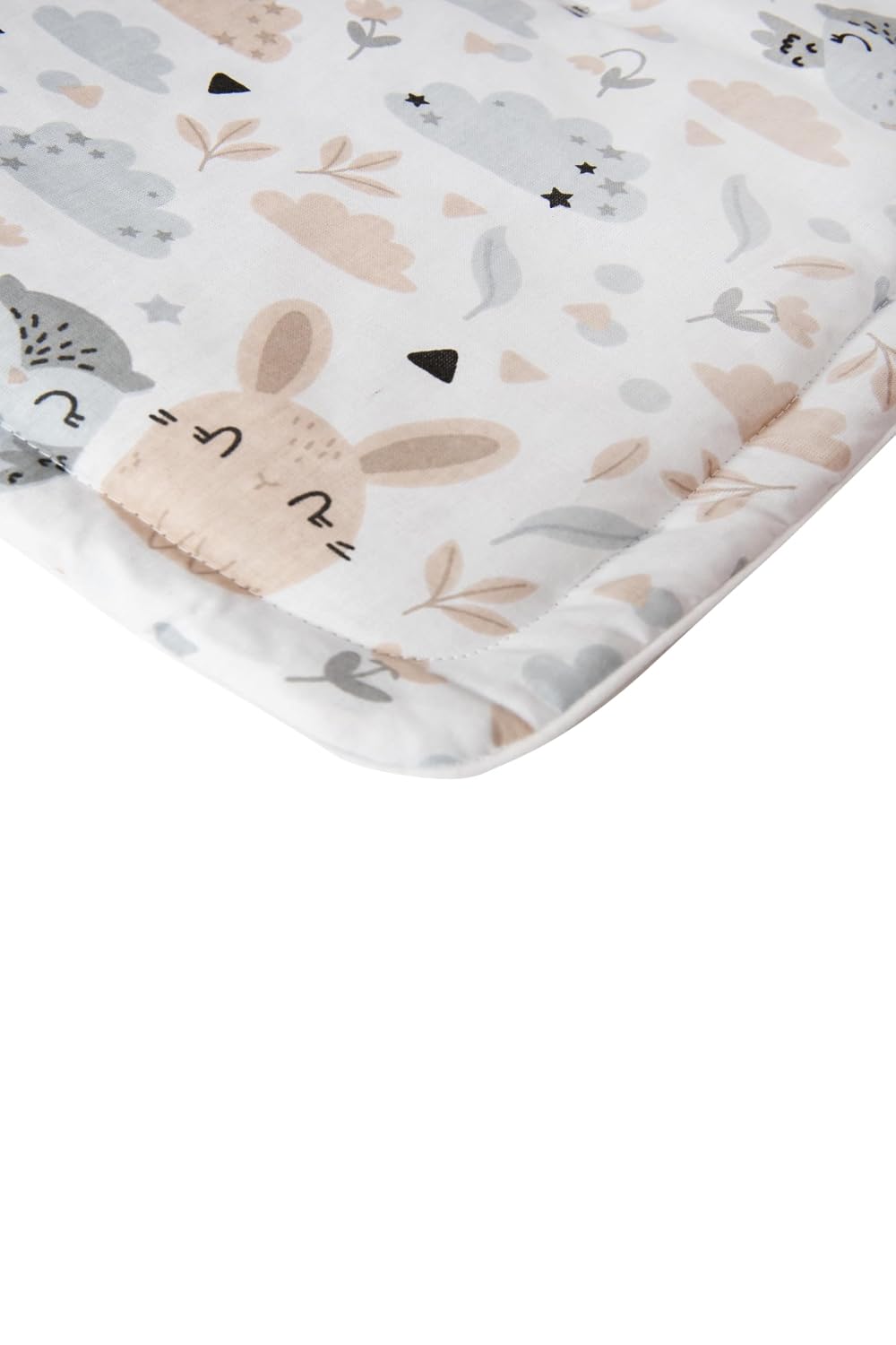 Sitzauflage Kinderwagen Buggy Baby Sommer Kindersitz Einlage Universal - 5tgl Gurtpolster + Spielbogen Kinderwagenset Babyschale (Safari mit beige Minky)