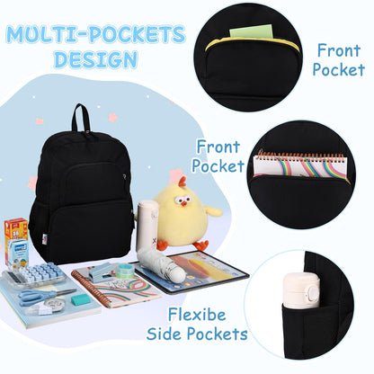Kinderrucksack für Mädchen 5–8 Jahre, 12L Leichter & Wasserabweisender mit Brustgurt, Perfekt für Vorschule & Grundschule，Regenbogen