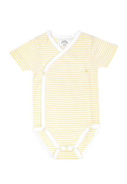 Stellou & friends Baby Body, 100% Bio-Baumwoll Wickelbody 3er MultiSet, kuschelweiche und hochwertige Kinder Kleidung für Jungs und Mädchen, Langarm & Kurzarm-body, OEKO-TEX 100 Zertifiziert