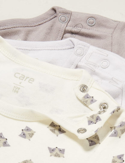 Unisex Baby Bodysuit, Langarm, 100% Baumwolle (3er und 6er Pack)