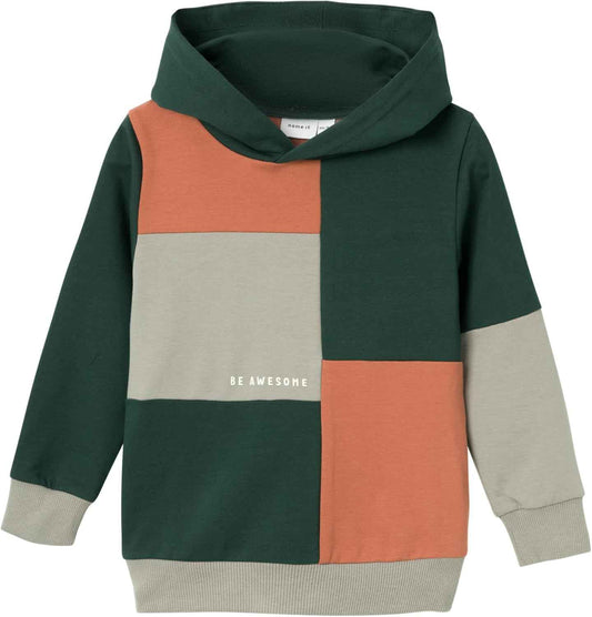 NAME IT Jungen Nmmlyne Sweat Wh Unb Kapuzenpullover