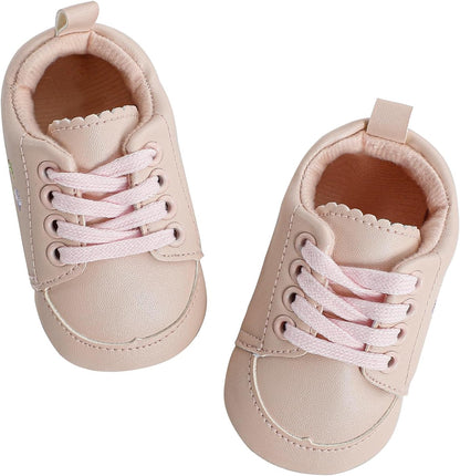 Cheerful Mario Baby Mädchen Schuhe Baby Ballerina Schuhe Lauflernschuhe Taufe Schuhe mit Bowknot PU Leder Babyschuhe