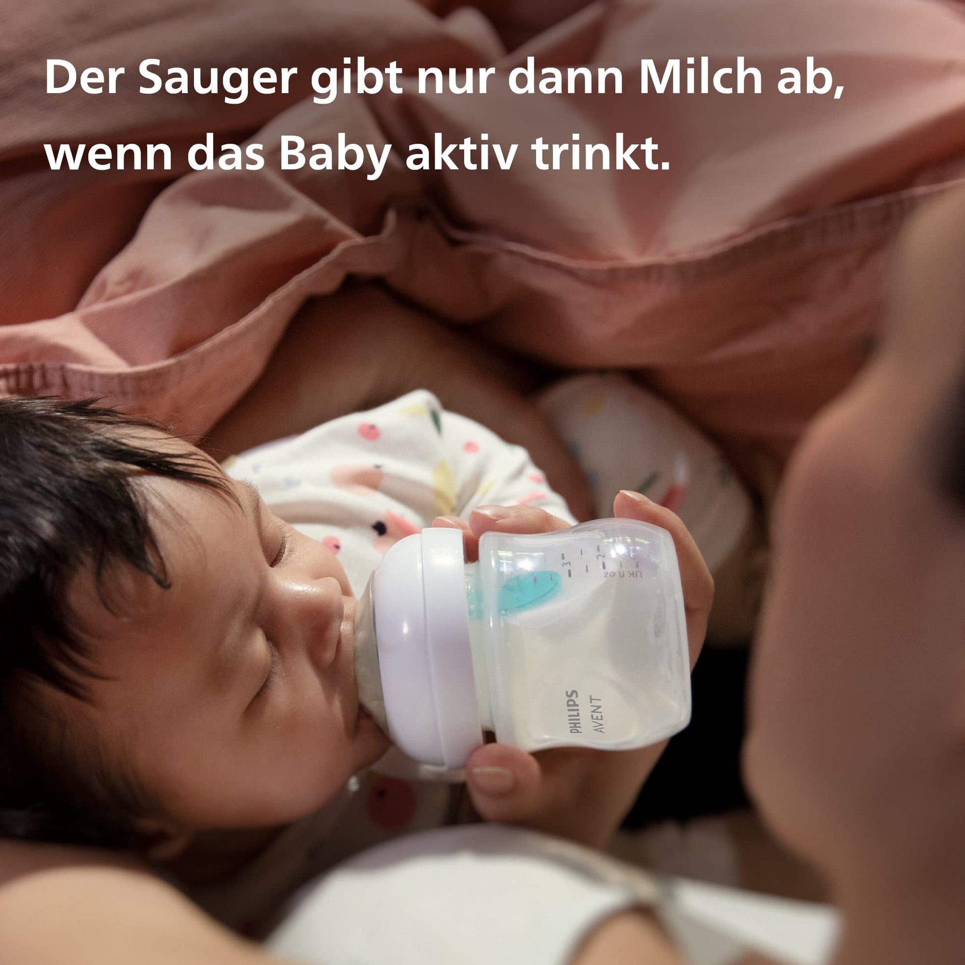 Philips Avent Babyflaschen Natural Response – 2x Babyflaschen mit AirFree Ventil, 125 ml, BPA-frei, für Neugeborene ab 0 Monaten (Modell SCY670/02) - Meloni2