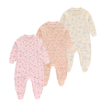 Chamie Strampler für Babys, Strampler, langärmelig, Baumwolle, 0–3 m/3–6 m/6–9 m/9–12 m