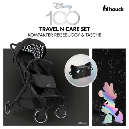 hauck Travel N Care, Dark Olive - Reise Buggy für Kinder ab Geburt bis 22 kg - mit Liegefunktion - Leicht 6,9 kg & Kompakt - Klein Zusammenklappbar - UPF 50+ - EVA Räder - Korb bis 3 kg