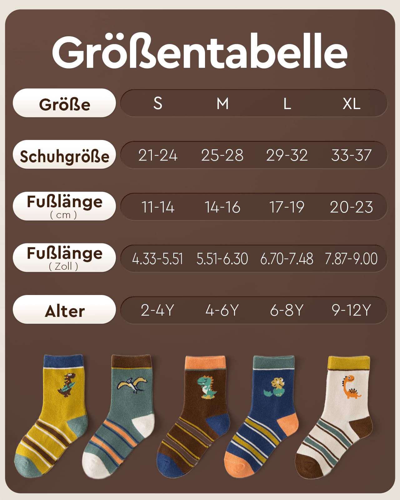 Kyopp 10 Paar Socken Kinder Mädchen und Jungen Klassisch Socken Lustig Cotton Socken Crew Socks Winter/Sommer
