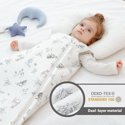 Mosebears Winter Sleeping Bag Baby 2.5 Tog, Bamboo Fibre Baby Sleeping Bag, Extremely Soft and Warm L (18-36 Months)