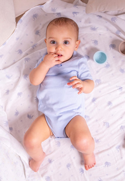 Stellou & friends Baby Body, 100% Bio-Baumwoll Wickelbody 3er MultiSet, kuschelweiche und hochwertige Kinder Kleidung für Jungs und Mädchen, Langarm & Kurzarm-body, OEKO-TEX 100 Zertifiziert