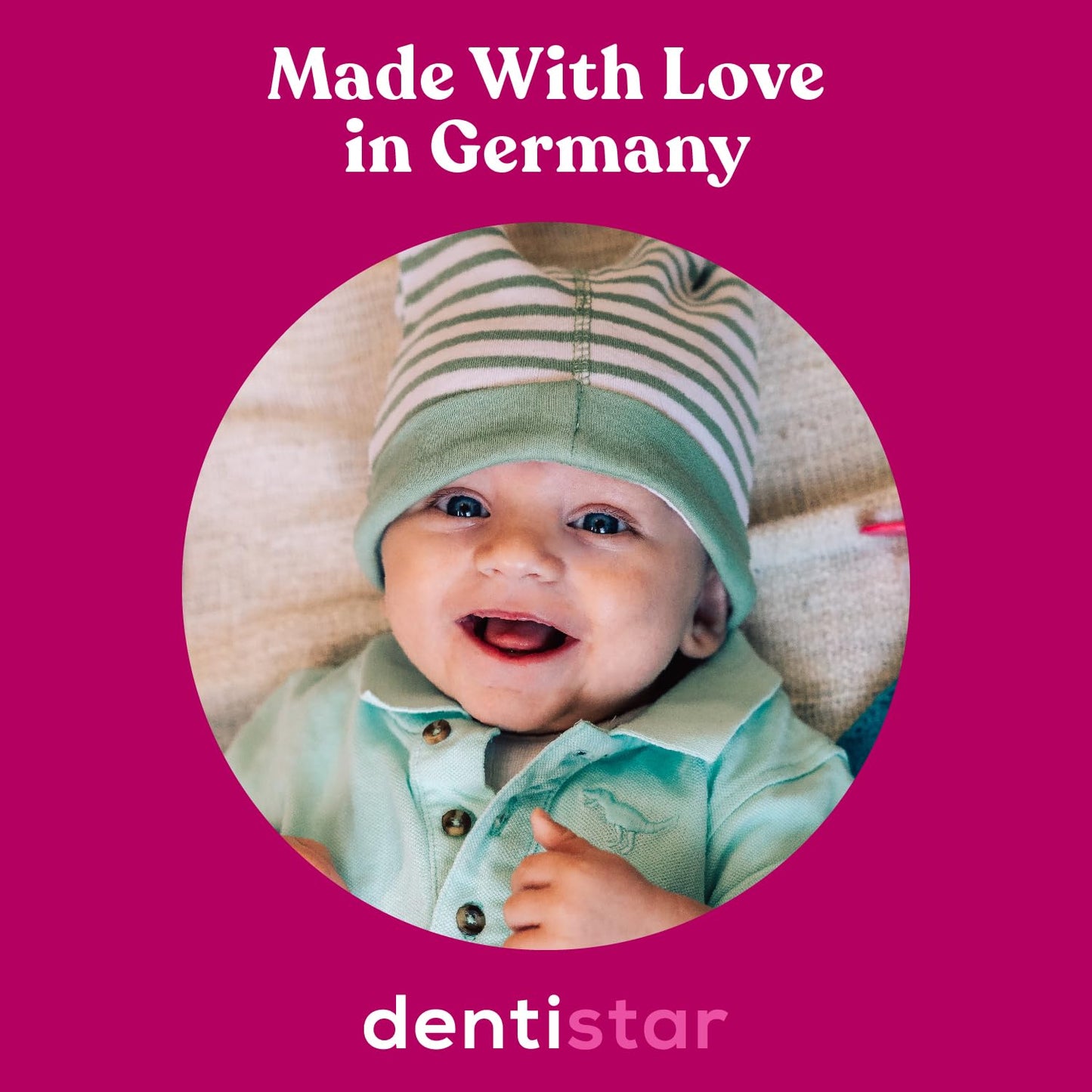 dentistar Silikon Schnuller 3er-Set - Größe 2, 6-14 Monate - Zahn- & kieferfreundlicher Nuckel mit Dental-Stufe – BPA-frei – Made in Germany - Regenbogen, Lila