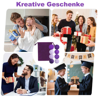 8 Stück Magnetische Fidget Toys, Silikon Magnetkugeln Anti-Stress Bälle, Sensorik Spielzeug für Erwachsene und Kinder, Sensorische Magnetische Kugeln Set, Stressabbau und Entspannung（Rosa）