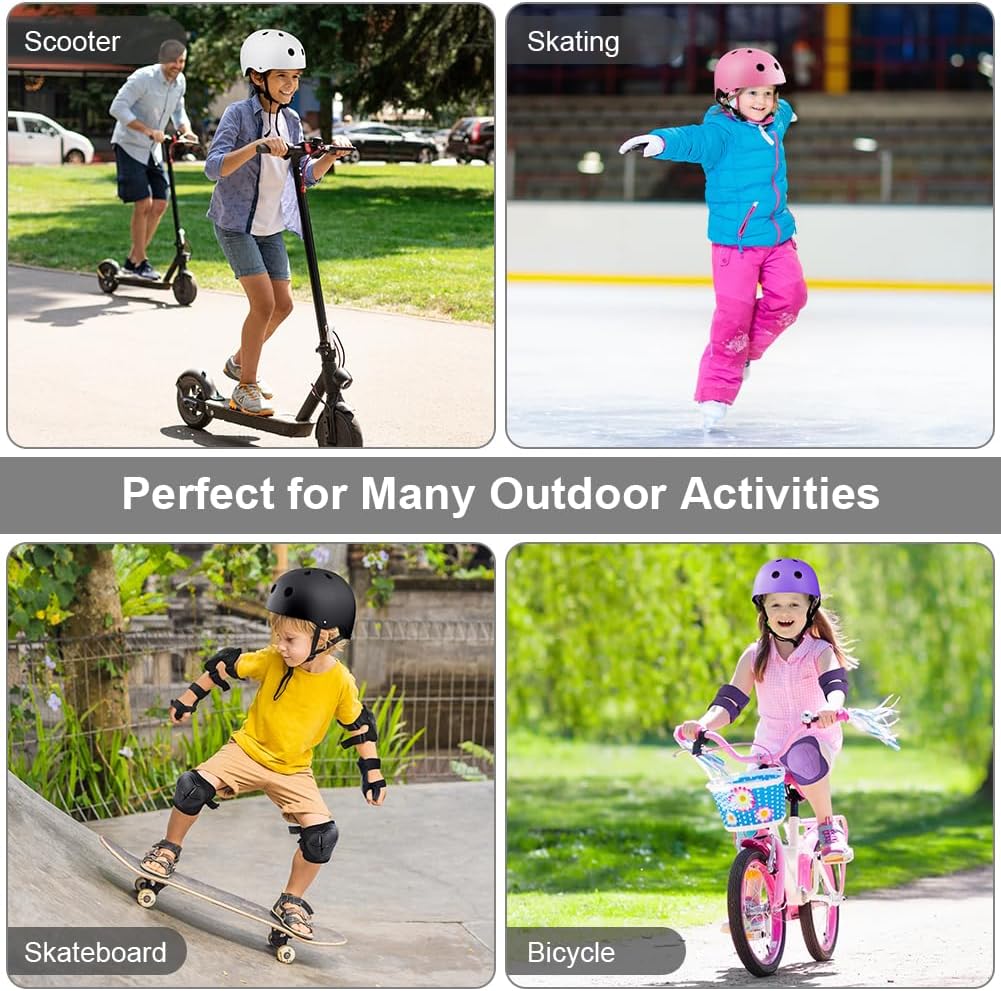 Flintronic Children's Bicycle Helmet, Children's Helmet, Bicycle Helmet for Children, Adjustable Skateboard Helmet for Bicycle, Skateboard, Scooter, Skating, Scooter, BMX for 2-13 Years