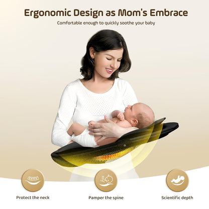 Ixdregan Electric Baby Rocker - App & Remote Control Baby Swing Electric with 3 Timers, 5 Swing Speeds, 10 Music, Bluetooth Connection, Soft Padded Baby Rocker (App Black)