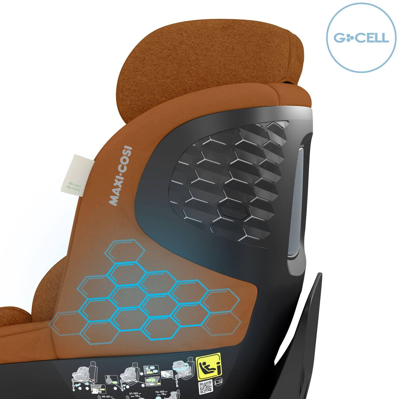 Maxi-Cosi Mica Pro Eco i-Size, 360°-Kindersitz mit ISOFIX, 0-4 Jahren, 40-105 cm, ClimaFlow, G-CELL-Seitenaufprallschutz, drehbarer Kindersitz, Neugeborene & Kleinkindsitz, Authentic Graphite - Meloni2