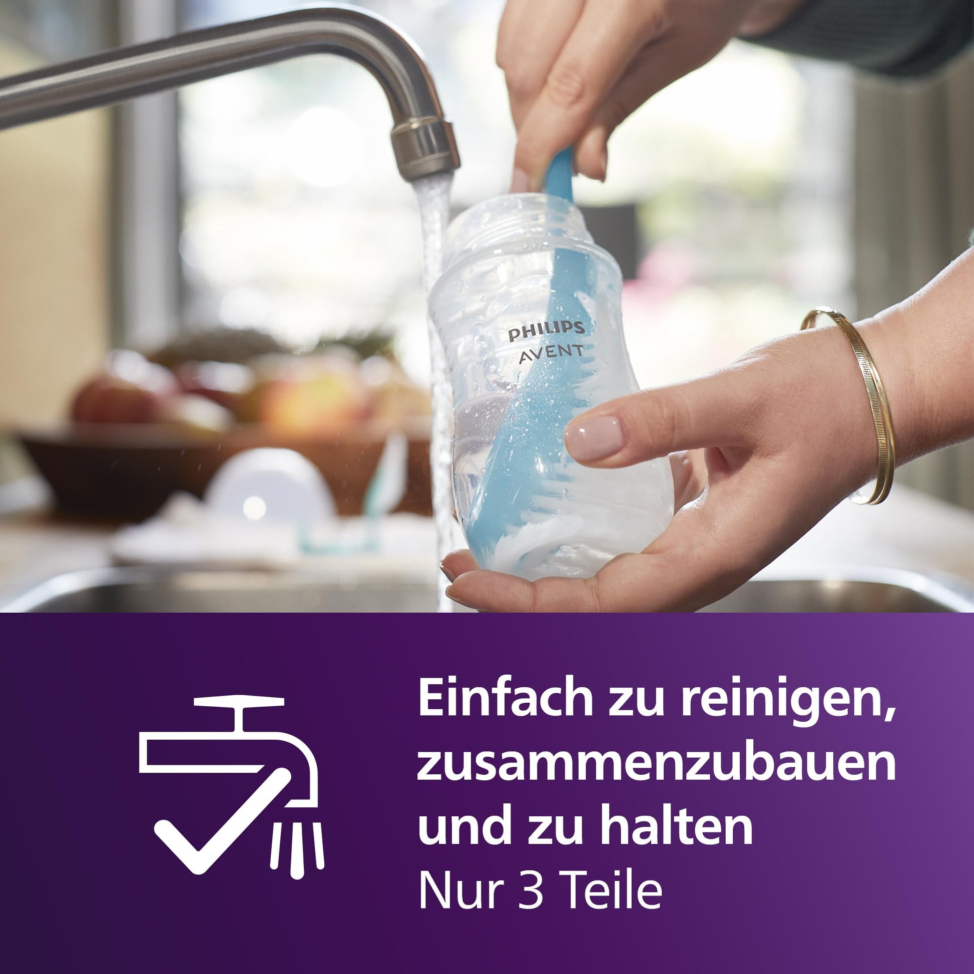 Philips Avent Babyflaschen Natural Response, Geschenkset für Neugeborene – Babys von 0–12 Monaten und älter (Modell SCD838/13) - Meloni2