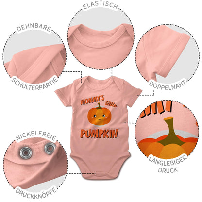 Shirtracer - Baby Body Junge Mädchen - - Babys - Mommys little Pumpkin Halloween