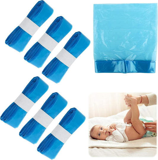 6pcs Windeleimer Nachfüllkassetten, NachfüLlfolie Windeleimer Geruchsdichte, Windeleimer-Nachfüllpackungen 4,5 M, Windeltaschen, WindelbehäLter-Nachfüllkassetten Kompatibel Mit Allen WindelbehäLtern