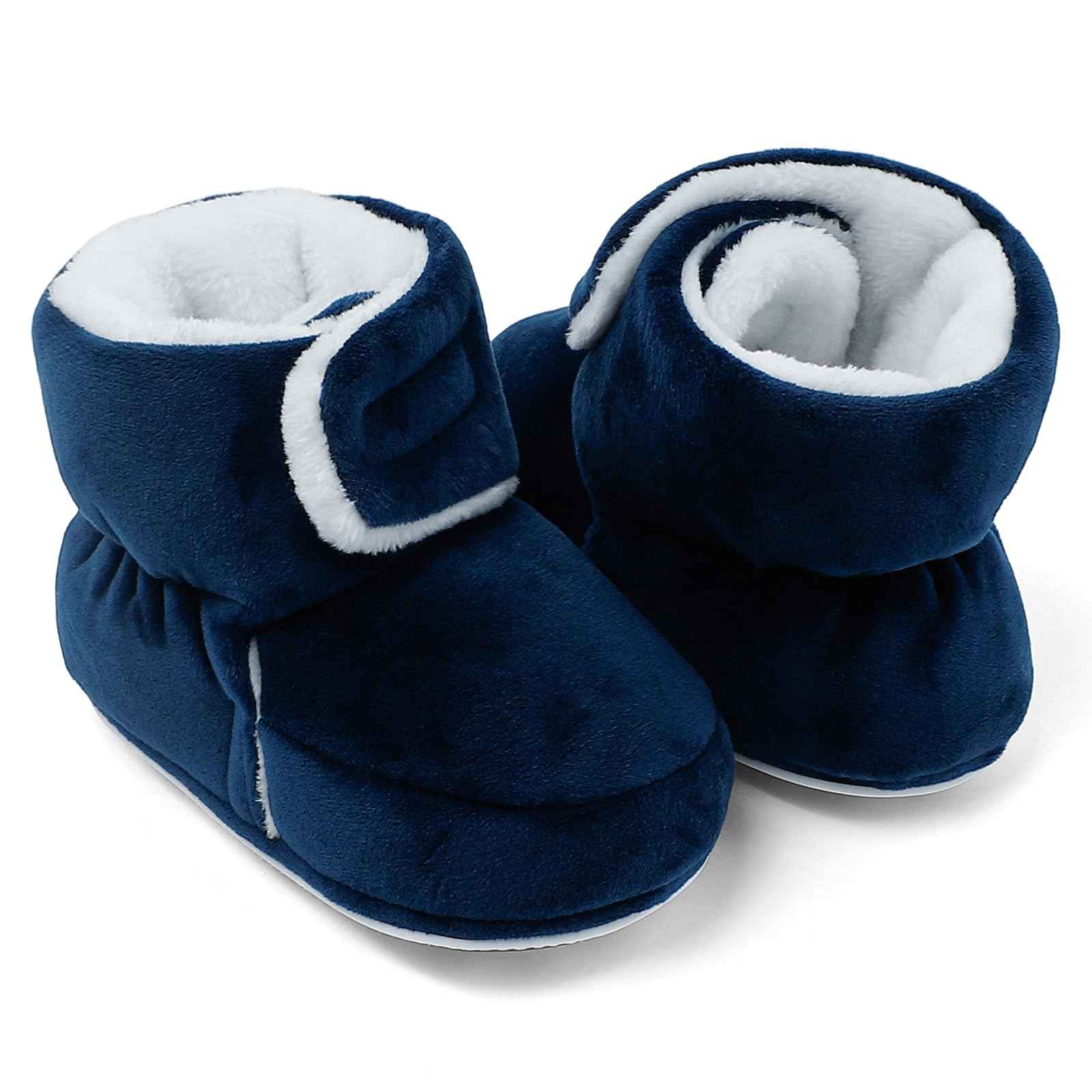 Unisex Baby Boys Girls Warm Winter Boots Rubber Sole Non-Slip Winter First Walking Shoes