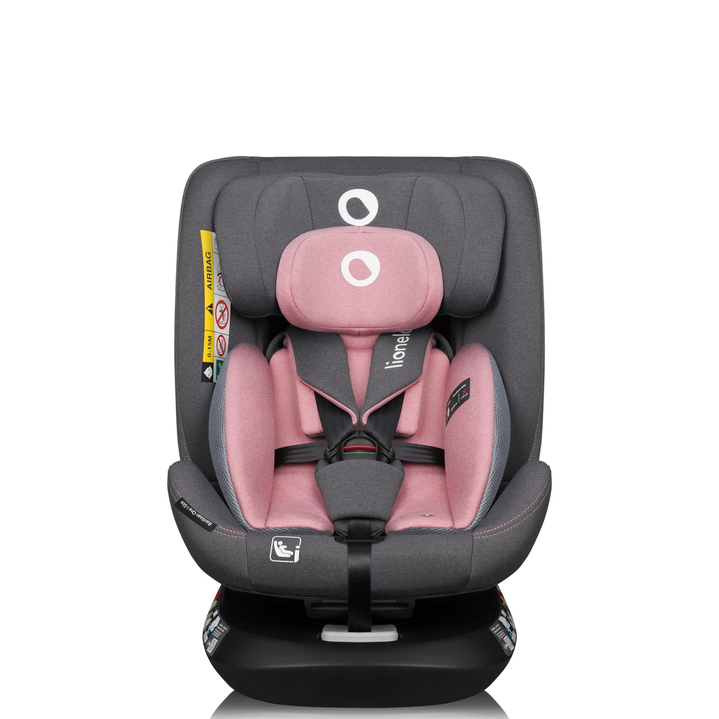 LIONELO Bastiaan i-Size One 360o drehbarer Autositz für Kinder von 40-150 cm, Montage in Fahrtrichtung und entgegen der Fahrtrichtung möglich, ISOFIX Pas TopTether Einstellbare Rückenlehne - Meloni2