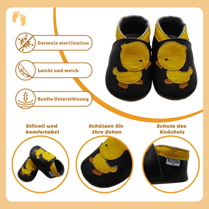 Mejale Leather Baby Shoes First Walking Shoes Crawling Shoes Toddler Children's Shoes Slippers