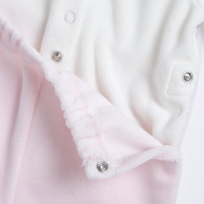 Chicco, Baby-Strampler für Jungen und Mädchen aus warmem und weichem Velours, mit praktischer Knopföffnung, ideal für den Winter, Babykleidung für 0-24 Monate, entworfen in Italien