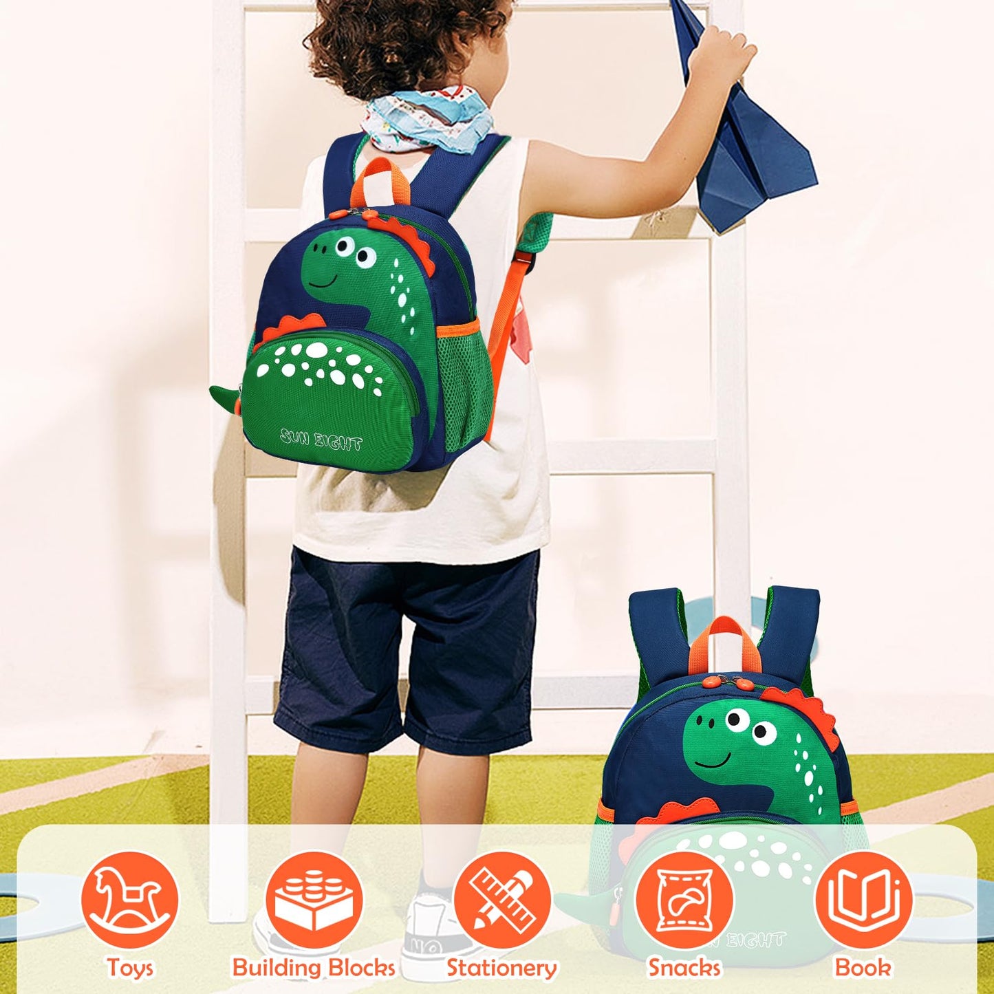 Kinderrucksack Mädchen Kleiner Rucksack Kinder mit Brustgurt, Rosa | Leicht Wasserdicht Vorschule Kleinkind, Schulrucksack Einhorn, Tagesrucksack, Kindergarten Schultasche für 1-5 Jahre