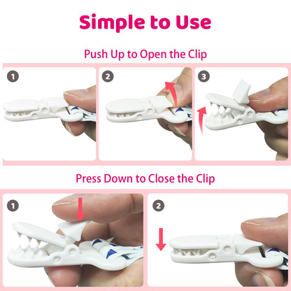 Smlpuame Baby Schnullerkette Mädchen Junge,6 Stück BPA-Frei Schnullerband Stoff Mädchen Junge,Schnuller Kette Nuckelkette Passen Die Meisten Schnuller und Beißspielzeug,Dummy Clips für Baby (Tier)