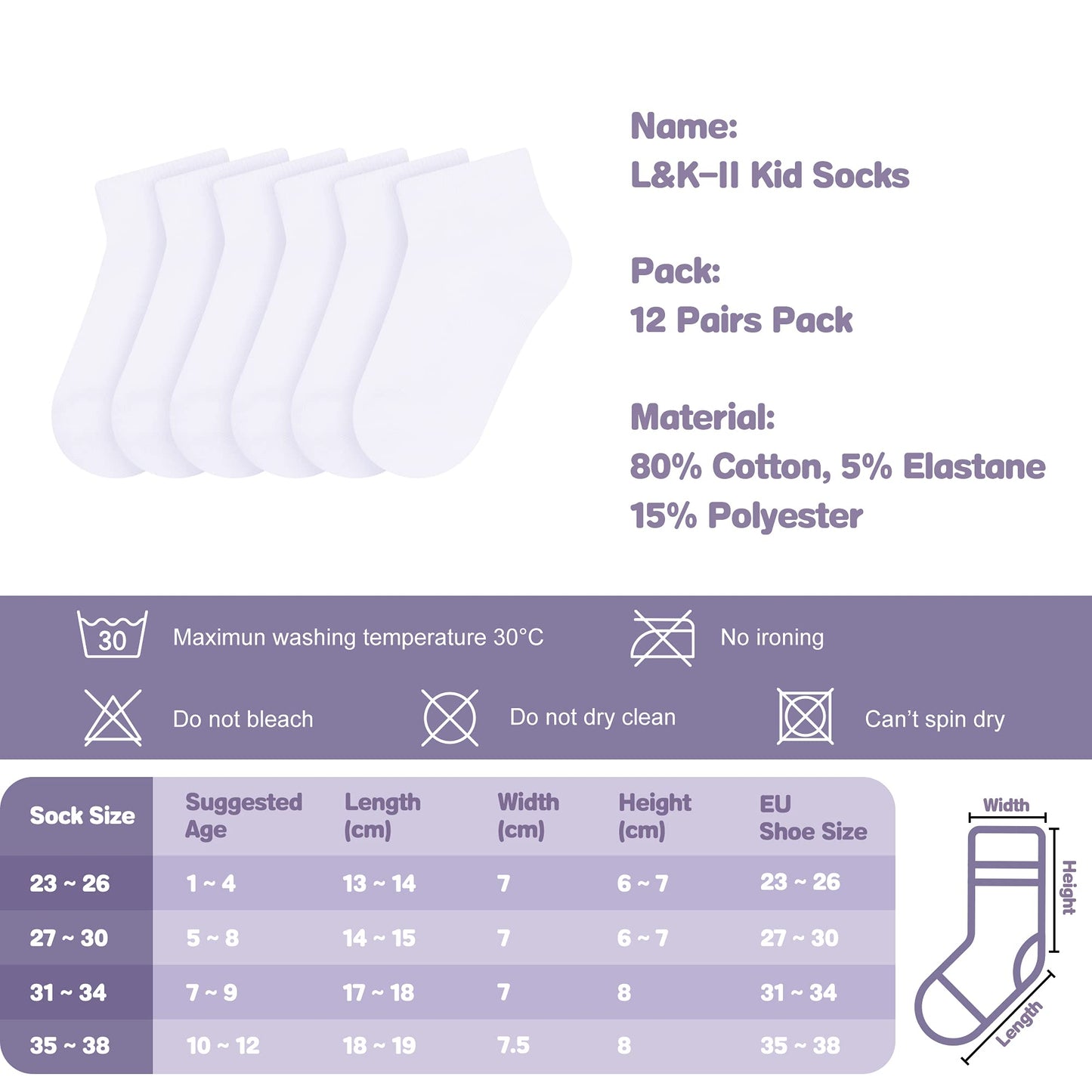 Libella 10/12er Kinder Mädchen Sneaker Socken Kids Füßlinge Sneakersocken bunt 2108VA