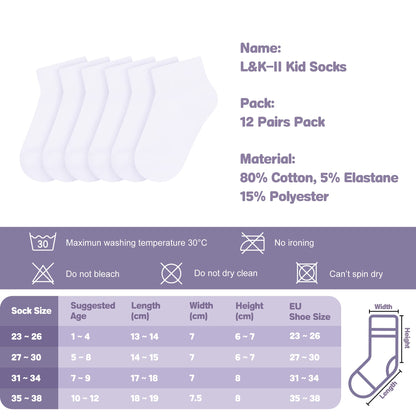 Libella 10/12er Kinder Mädchen Sneaker Socken Kids Füßlinge Sneakersocken bunt 2108VA