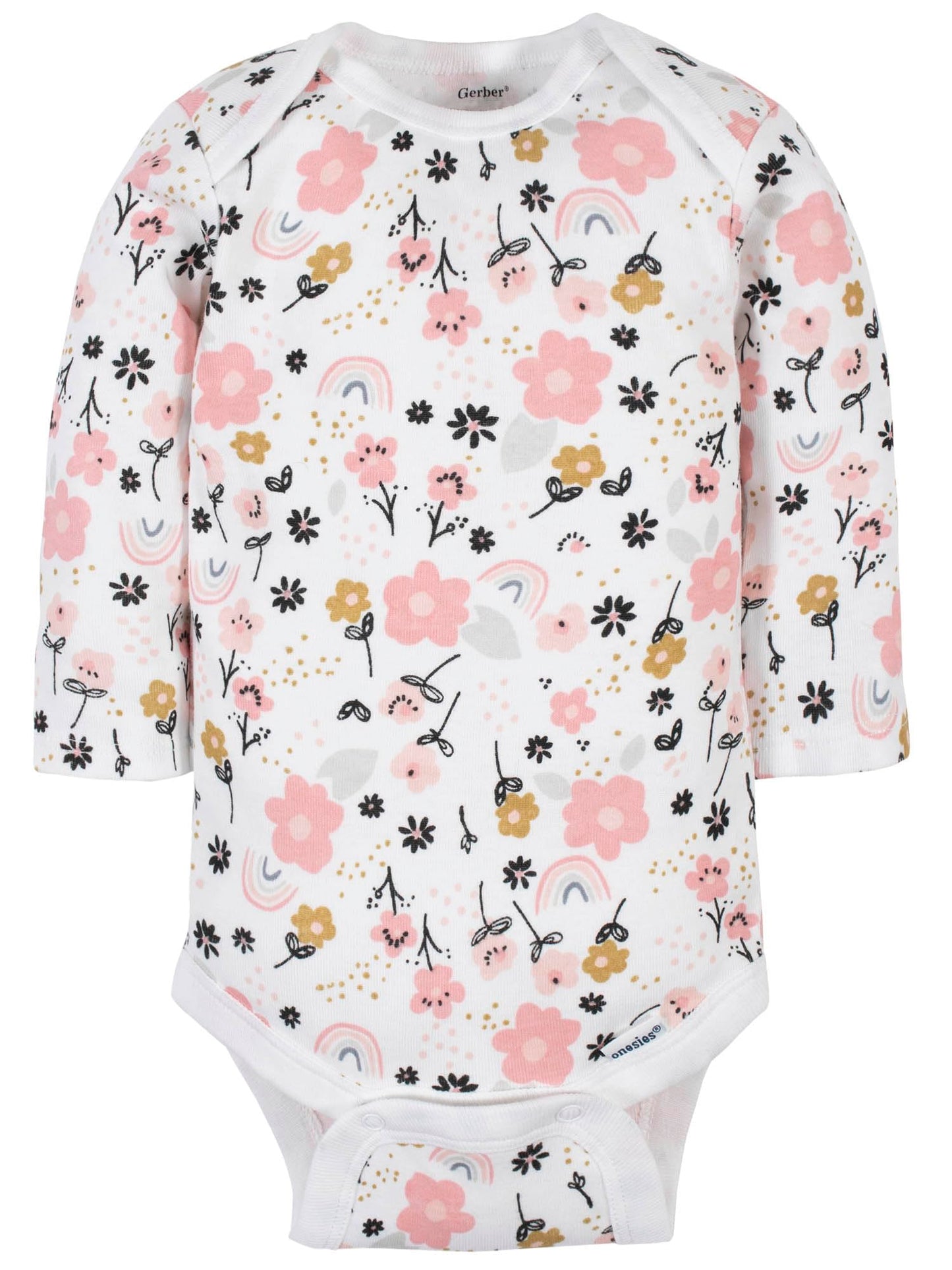 Mädchen 6er-Pack Langarm-Strampler Bodys Baby und Kleinkind T-Shirt Set (6er Pack)