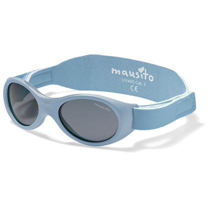 Mausito BABY Sonnenbrille 0-18 Monate Mädchen I VERGLEICHSSIEGER Sonnenbrille Baby 100% UV-Schutz I BIEGSAM & verstellbares Band I Schadstofffrei I Europäisches Design für Kinder gemacht