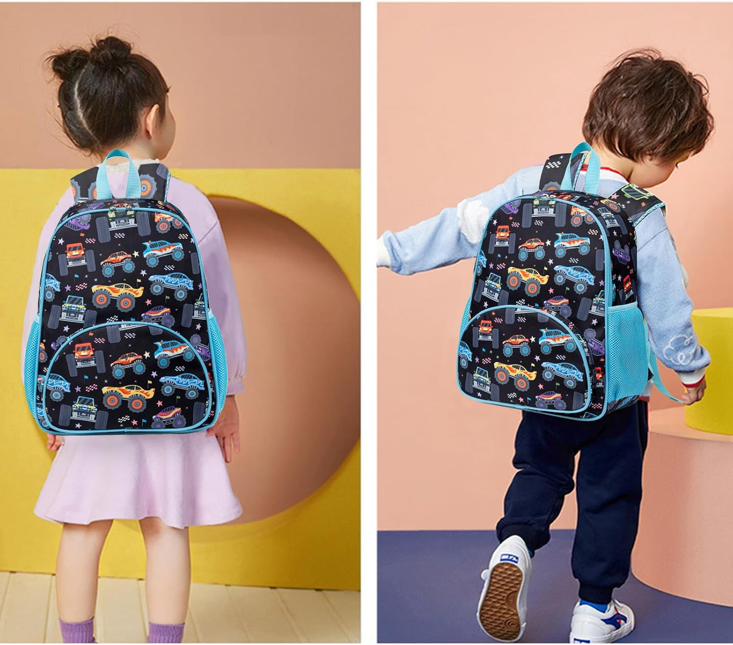 Kinderrucksack Jungen Kinder Rucksack Tagesrucksack Vorschulrucksack Kindergartentasche Schulrucksack für Schule Kita 38cm 3-8Y