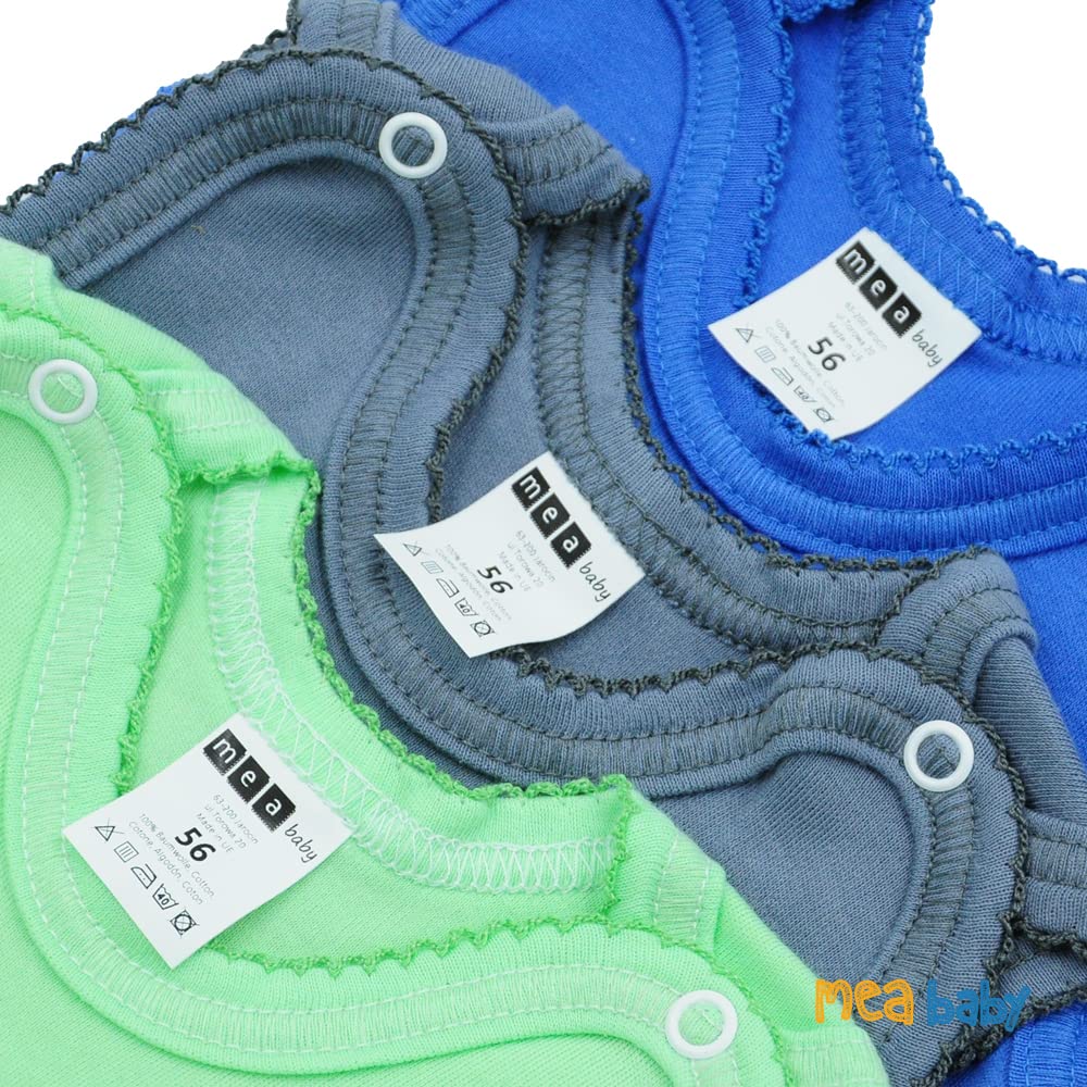 MEA BABY Unisex Baby Romper with Print 100% Cotton Pack of 5 Baby Romper for Girls Baby Romper for Boys