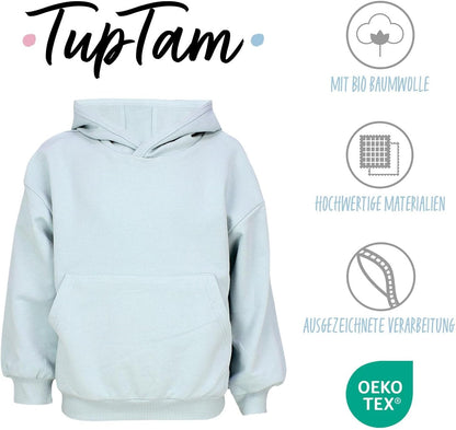 TupTam Unisex Boy's Girls' Hoodie Sweatshirt Organic Cotton