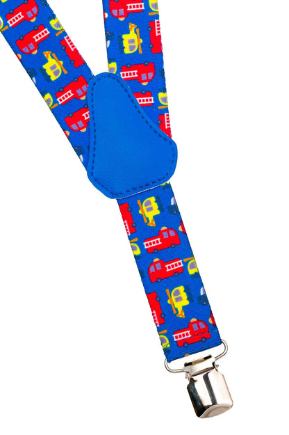 Kids Fire Engine Braces | Elastic Y Braces (1-5 Years) - 2.5cm