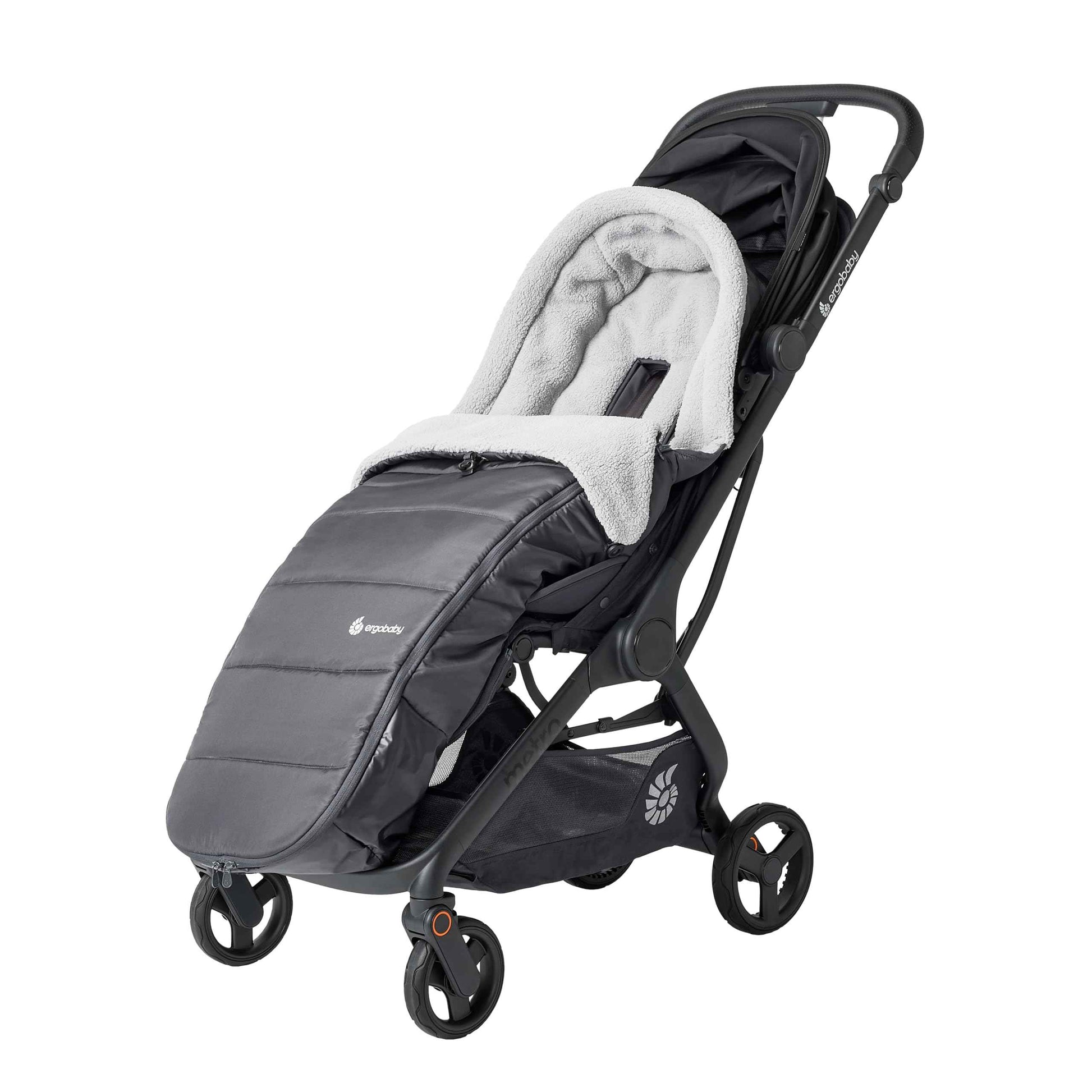 Ergobaby Metro3 Kinderwagen Buggy mit Liegefunktion, Baby-Buggy ab Geburt bis 22kg (0-4 Jahre), Zusammenklappbar und Autositz Kompatibel, höhenverstellbarer Griff, ergonomischer Sitz, Graphite Grey
