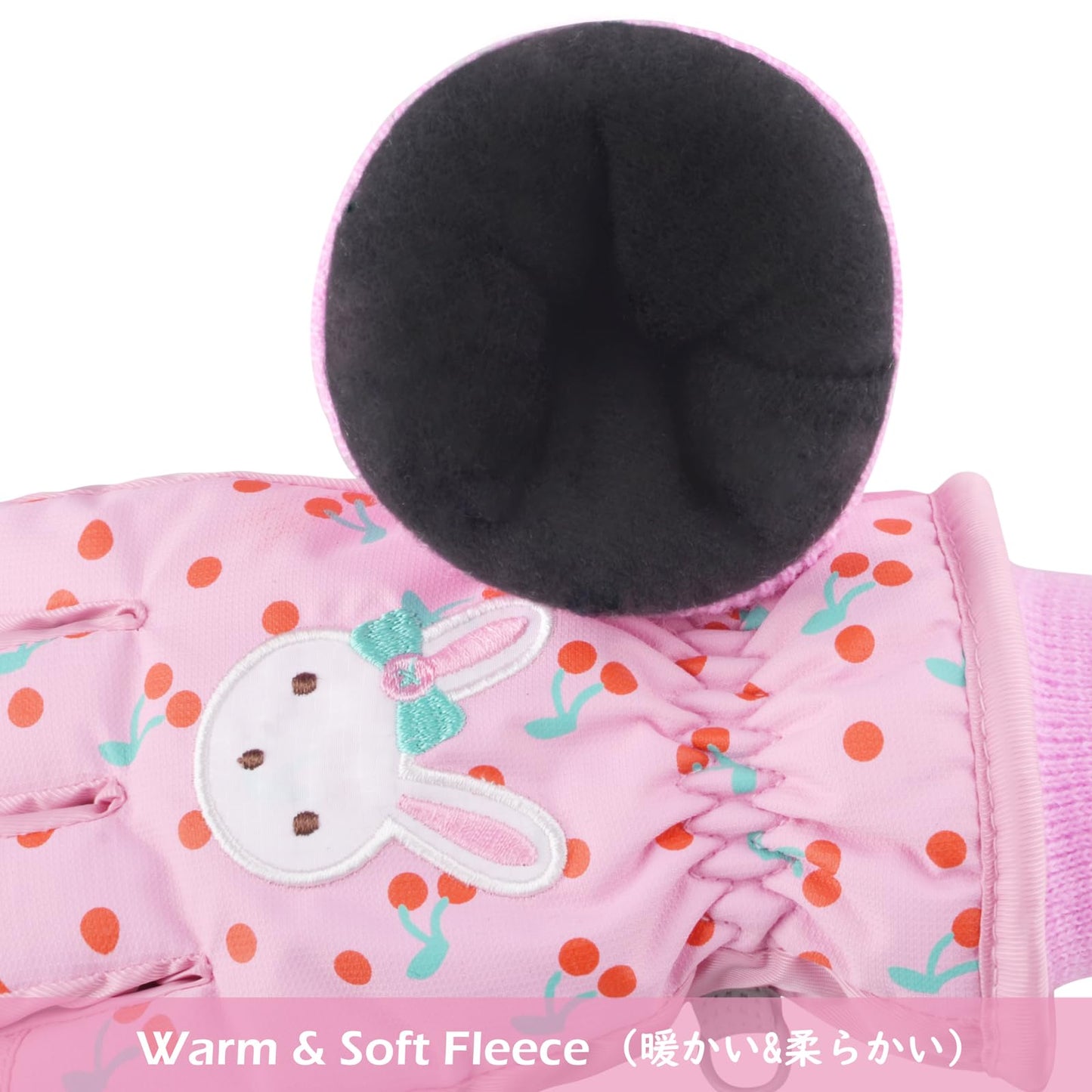 TRIWONDER Children's Ski Gloves, Thermal Fleece Gloves, Warm Winter Gloves for Boys and Girls