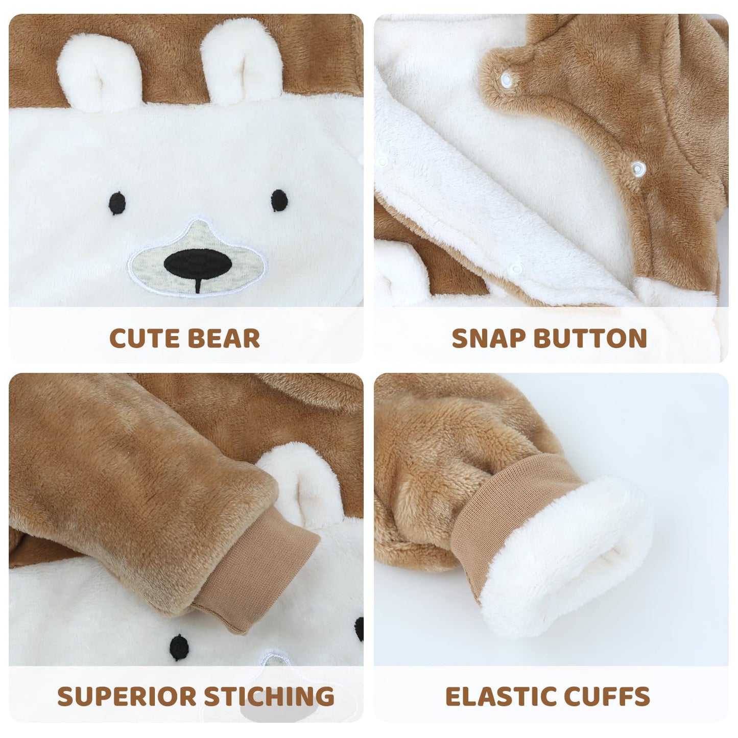 Baby Overalls Winter Schneeanzug Baby Flanell Wärmer Winter Overalls Overall für Jungen Mädchen