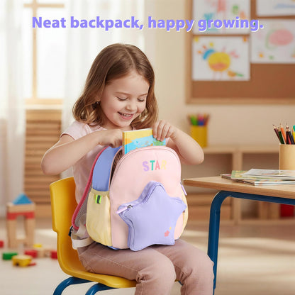 Kinderrucksack Mädchen 30cm Rucksack Kleinkind Kinderrucksack für 2-4 Jahre Kinder kindergartenrucksack Mini Tagesrucksack Reisetasche - Rosa Erdbeere