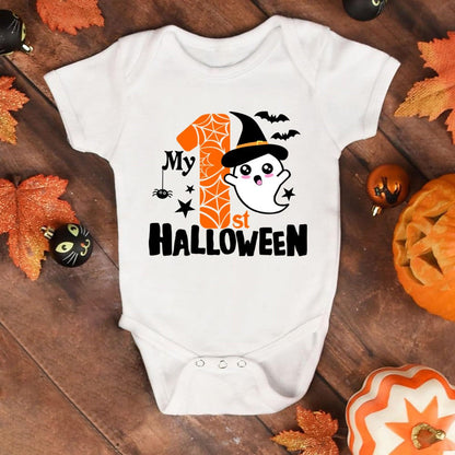 Mein 1. Halloween-Babykostüm, Baumwolle, kurzärmelig Langarm Body Set Junge