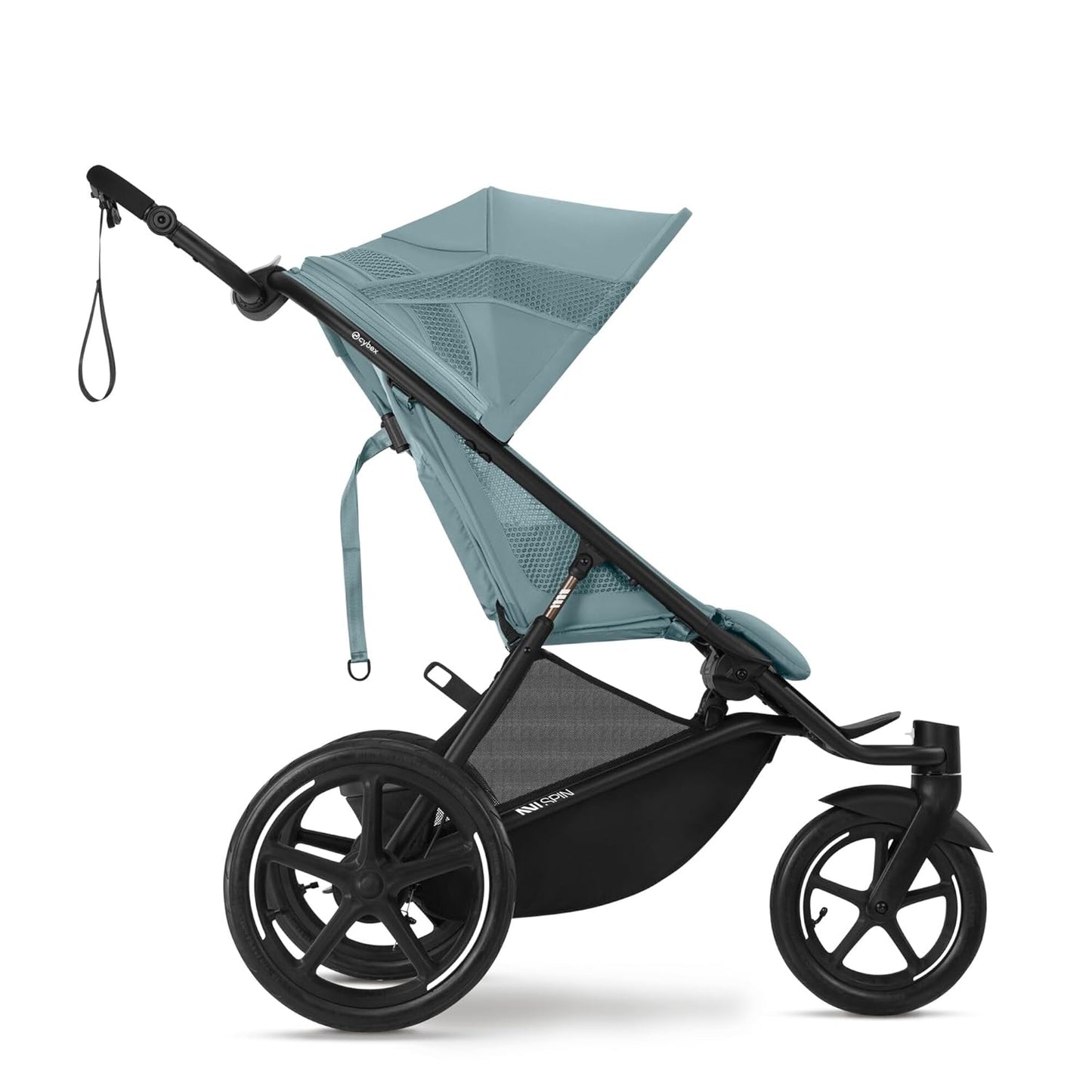 CYBEX Gold AVI SPIN Kinderwagen, Ab Geburt bis ca. 4 Jahre, Max. 111 cm und 22 kg, City-, All-Terrain-Kinderwagen, Moss Green