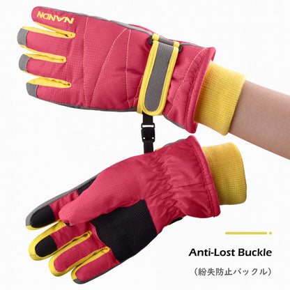 TRIWONDER Children's Ski Gloves, Thermal Fleece Gloves, Warm Winter Gloves for Boys and Girls