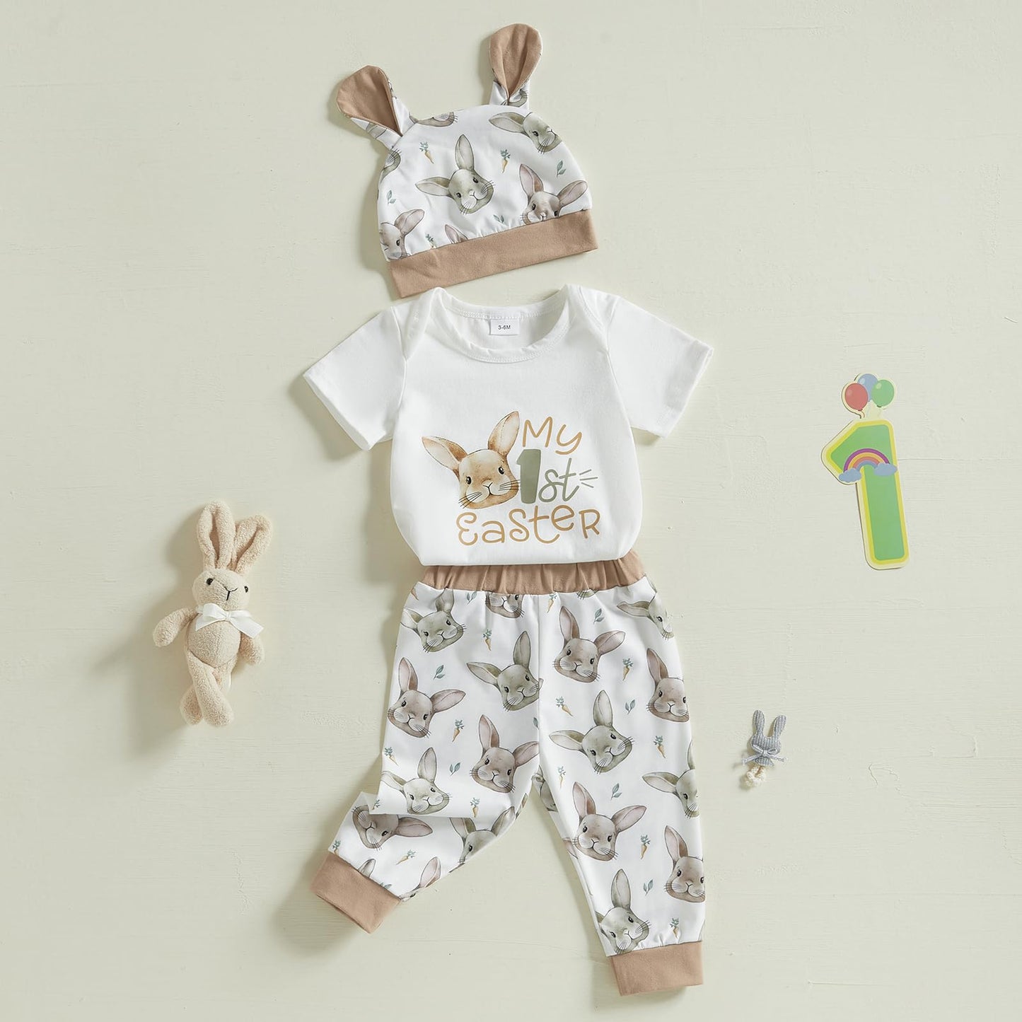 Baby Jungen Mädchen Ostern Kleidung Outfit Osterhase Baby Kleidung Set Körper Top + Hose Neugeborenen Weiche Baby Set Mein Erstes Ostern